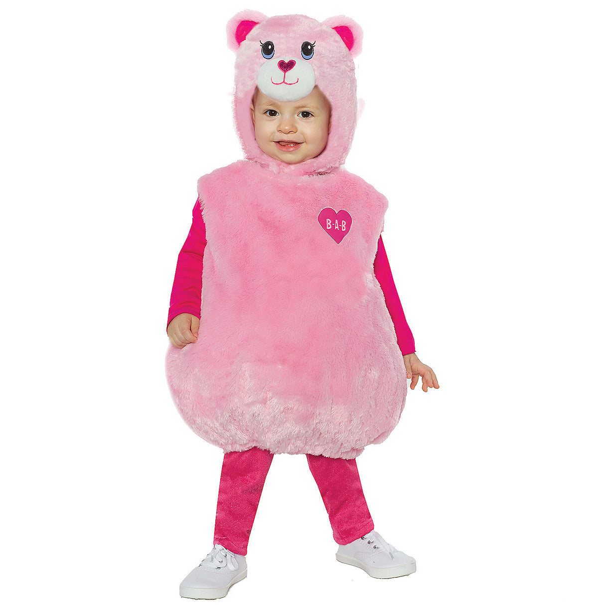 Cute Build-A-Bear Pink Cuddles Tedd Costume for Toddler Dress-Up at Parties and Playtime