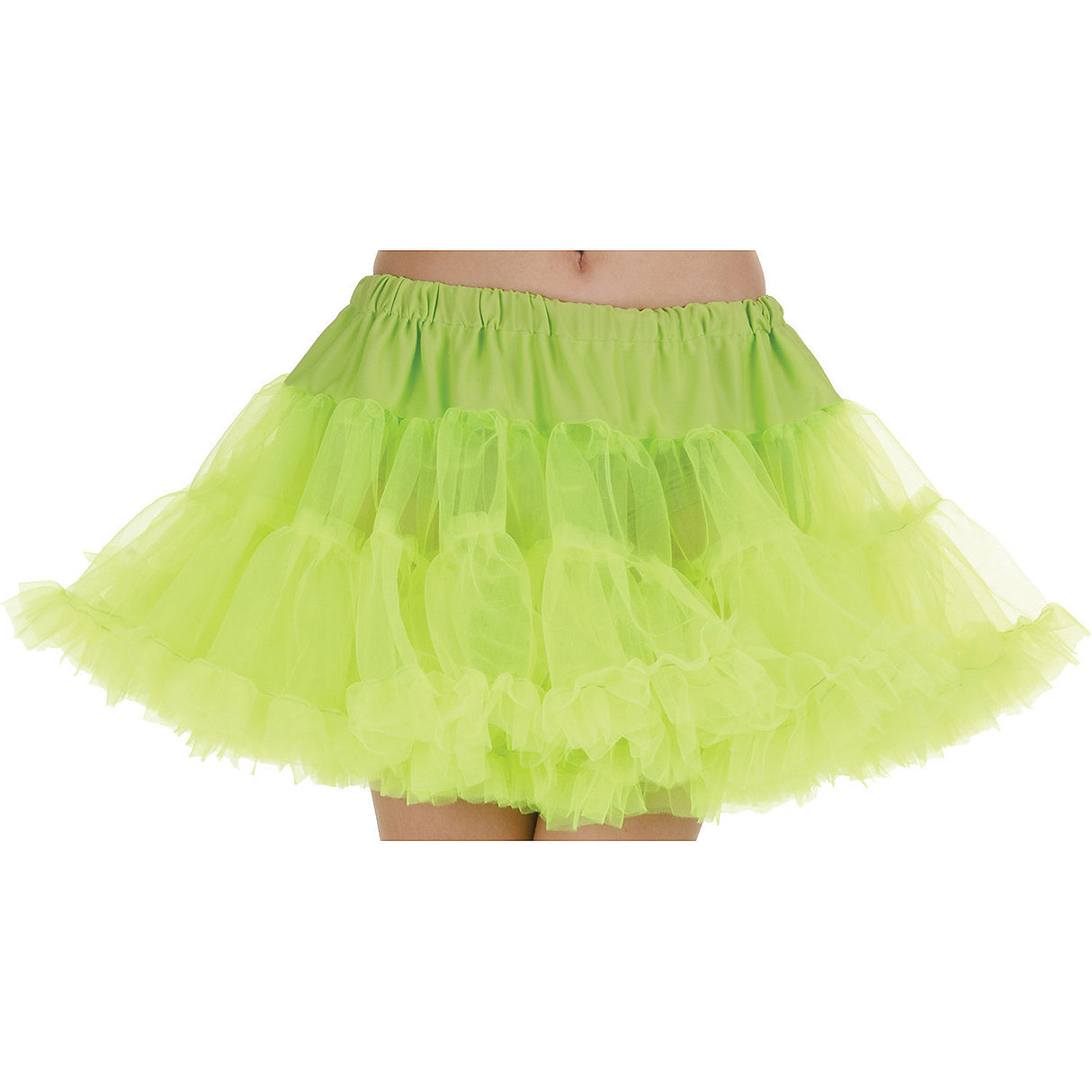 Neon Green Petticoat for Costumes Parties Events and Themed Celebrations