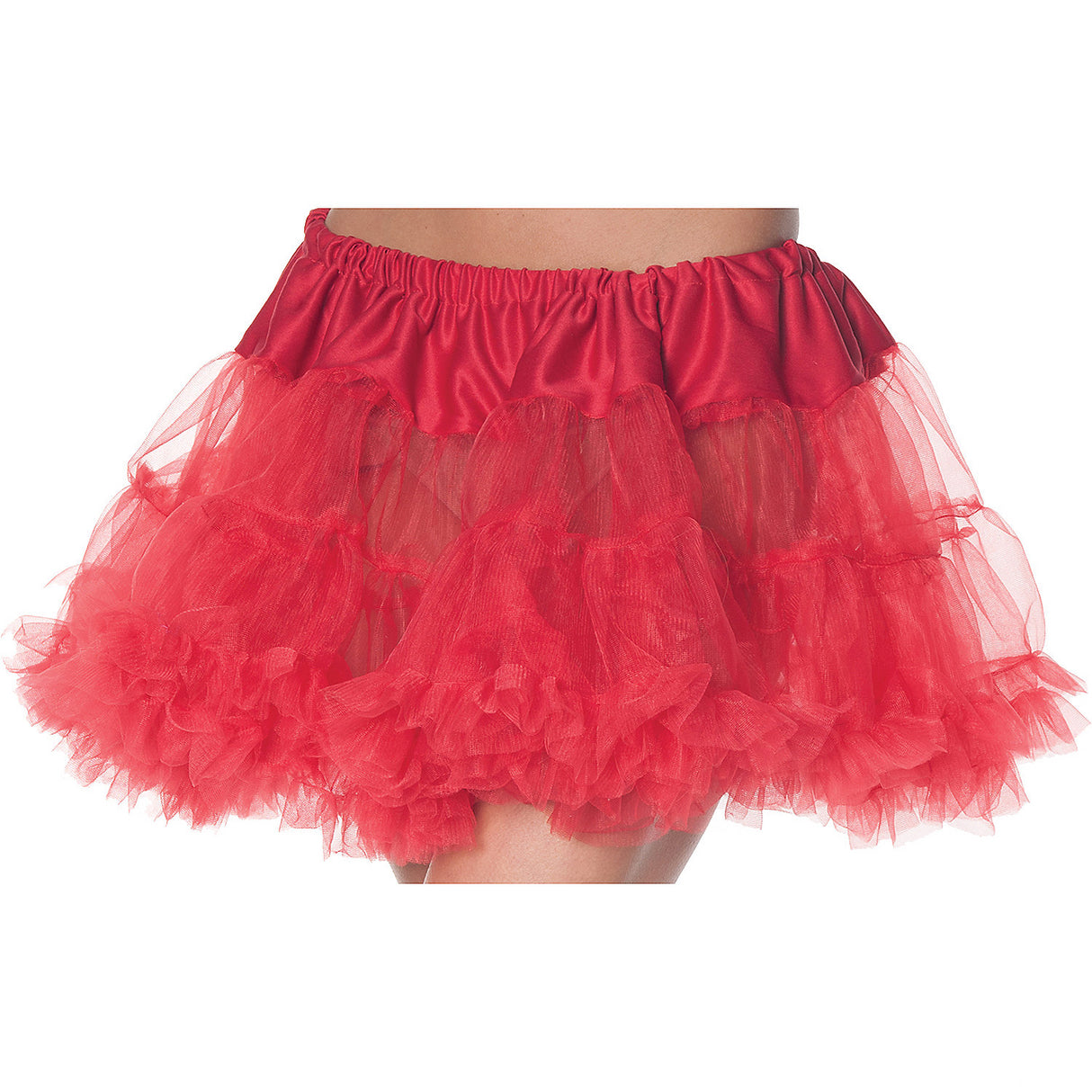 Elegant Red Petticoat for Costume Parties Halloween Themed Events and Dress-Up Occasions