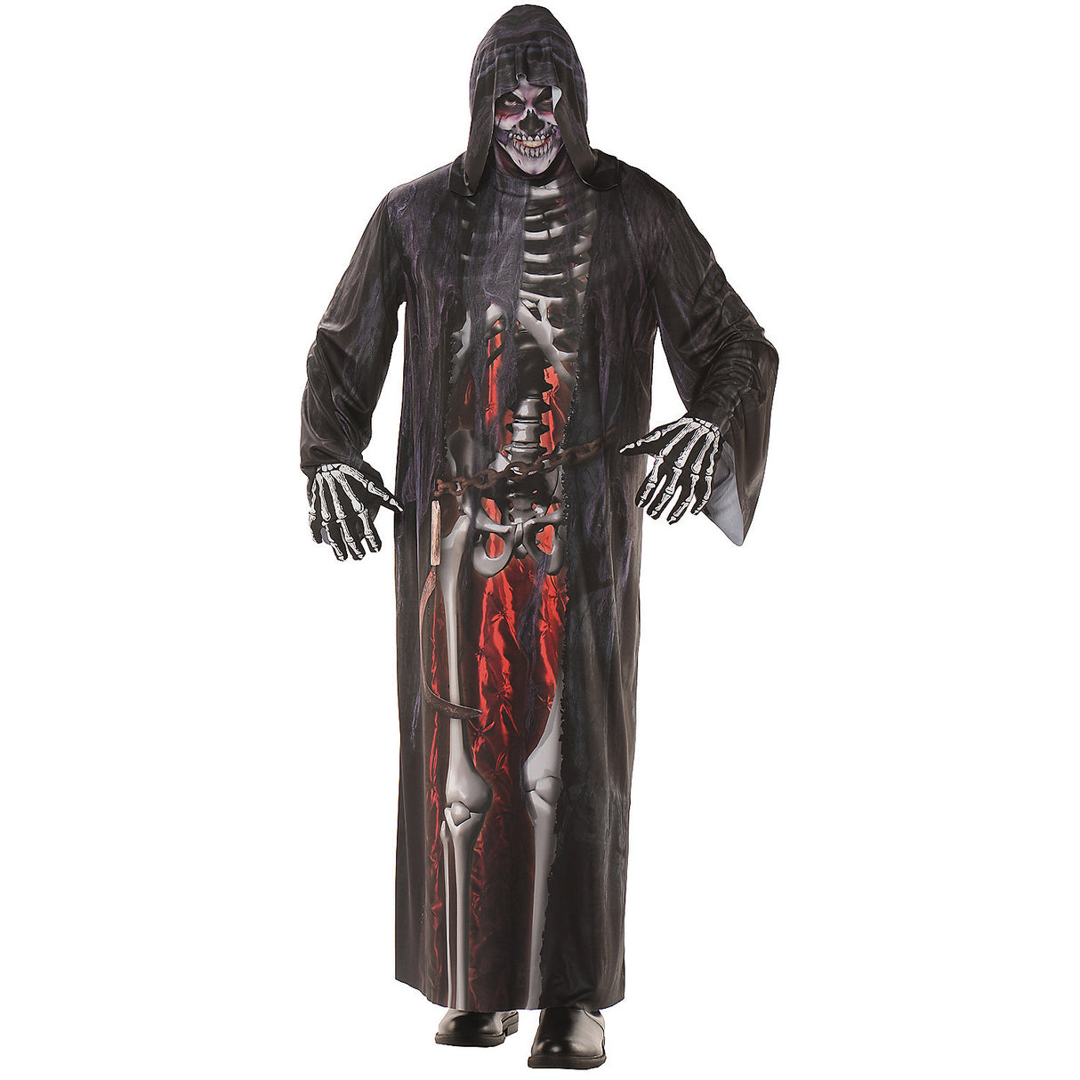 Men's Grim Reaper Robe Costume for Halloween Parties and Spooky Celebrations