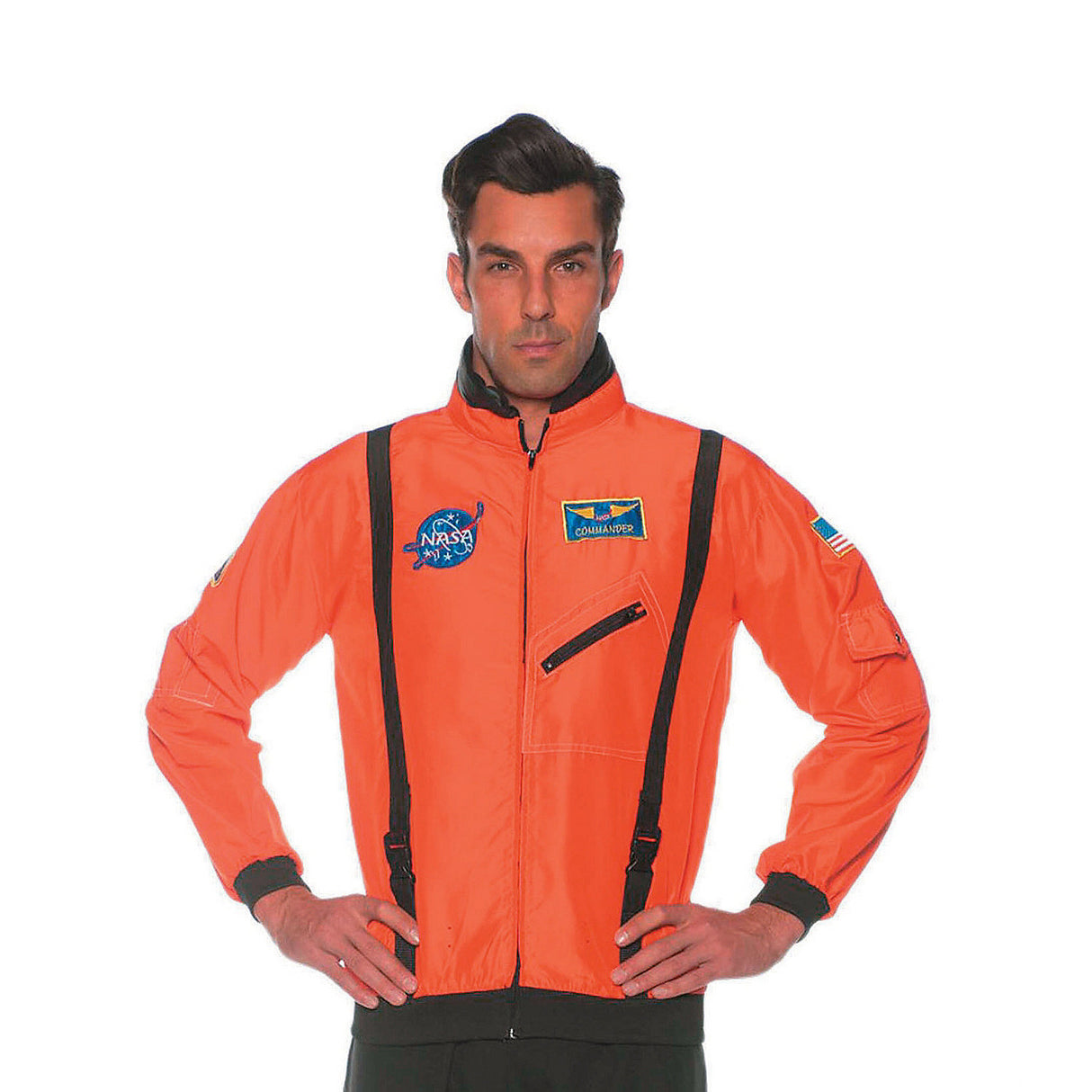Stylish Space Jacket for Adults Orange Halloween Costume and Themed Events