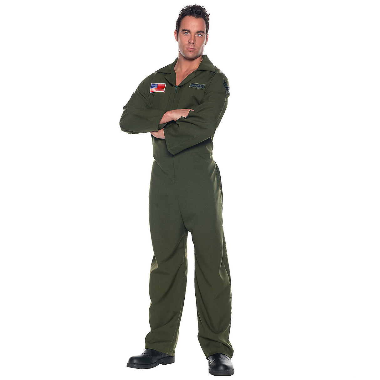 Air-force Adult Jumpsuit for Halloween Parties Costume Events and Aviation Themed Celebrations