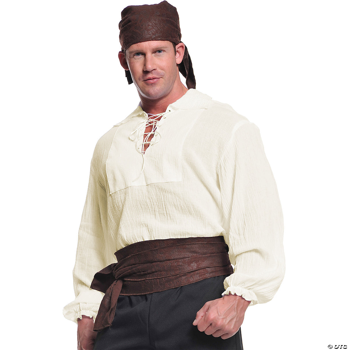 Authentic Men's Pirate Shirt for Themed Parties Dress Up and Halloween Costumes