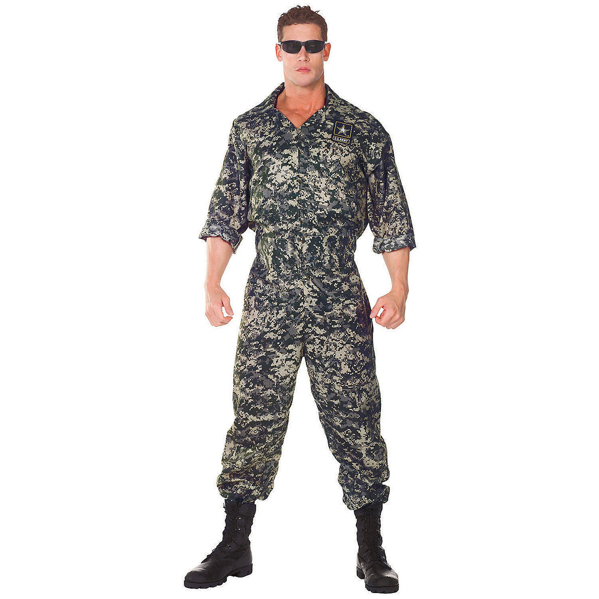 Men's Army Soldier Costume for Halloween Parties and Military Theme Events