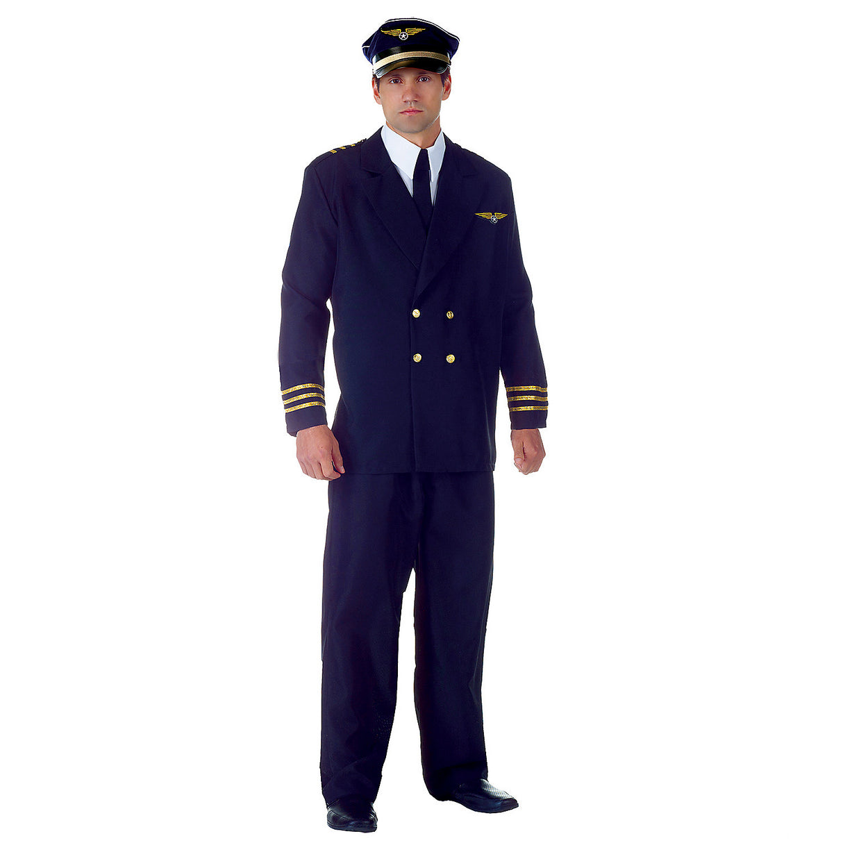 Men's Airline Captain Costume for Costume Parties Halloween Events and Themed Gatherings