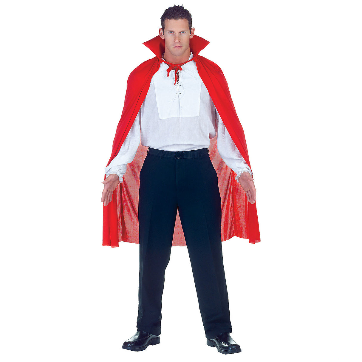Classic Adult Red Devil Cape for Halloween Parties and Magician Costume Events
