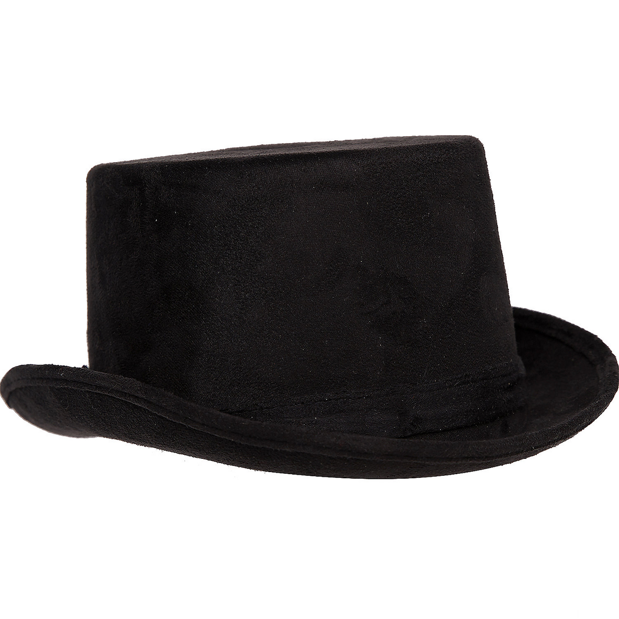 TOP HAT FAUX SUEDE ADULT BLACK