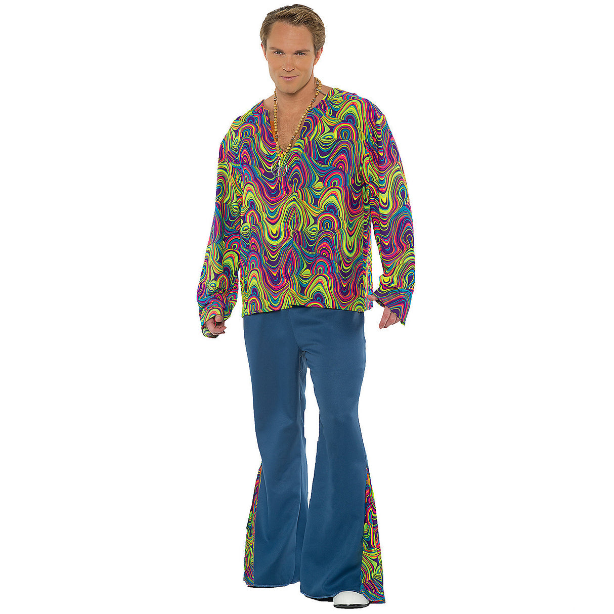 Psychedelic Adult Costume for Retro Themed Events Halloween Parties and Fun Dress-Up