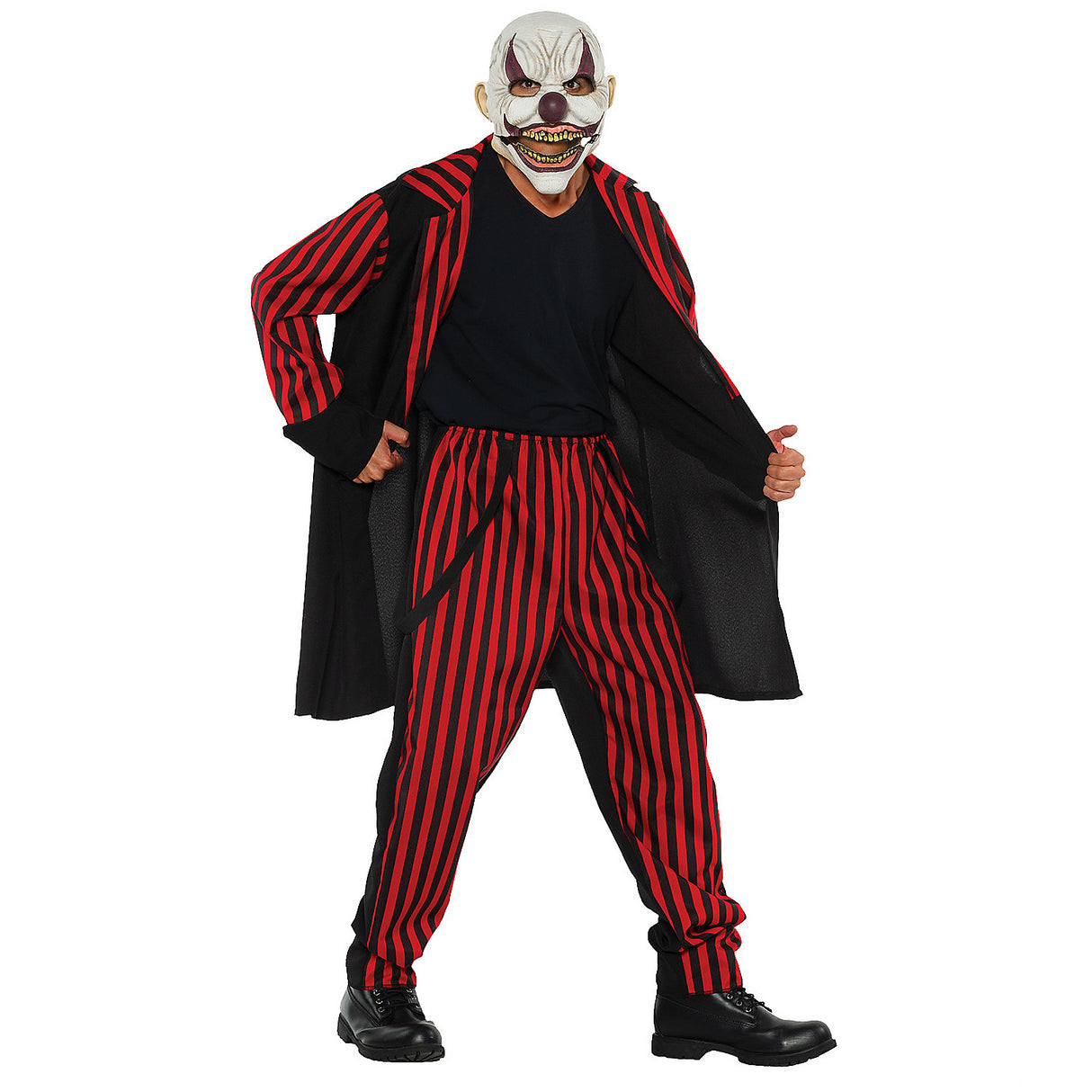 Evil Clown Sideshow Adult Costume for Halloween Celebrations and Costume Parties