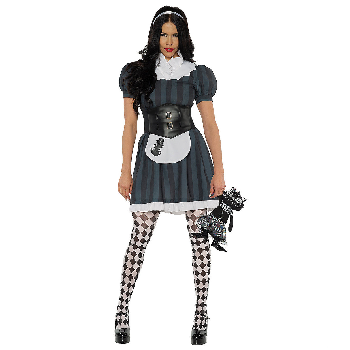 Stylish Dark Wonder Costume for Halloween Parties Gothic Celebrations and Spooky Events