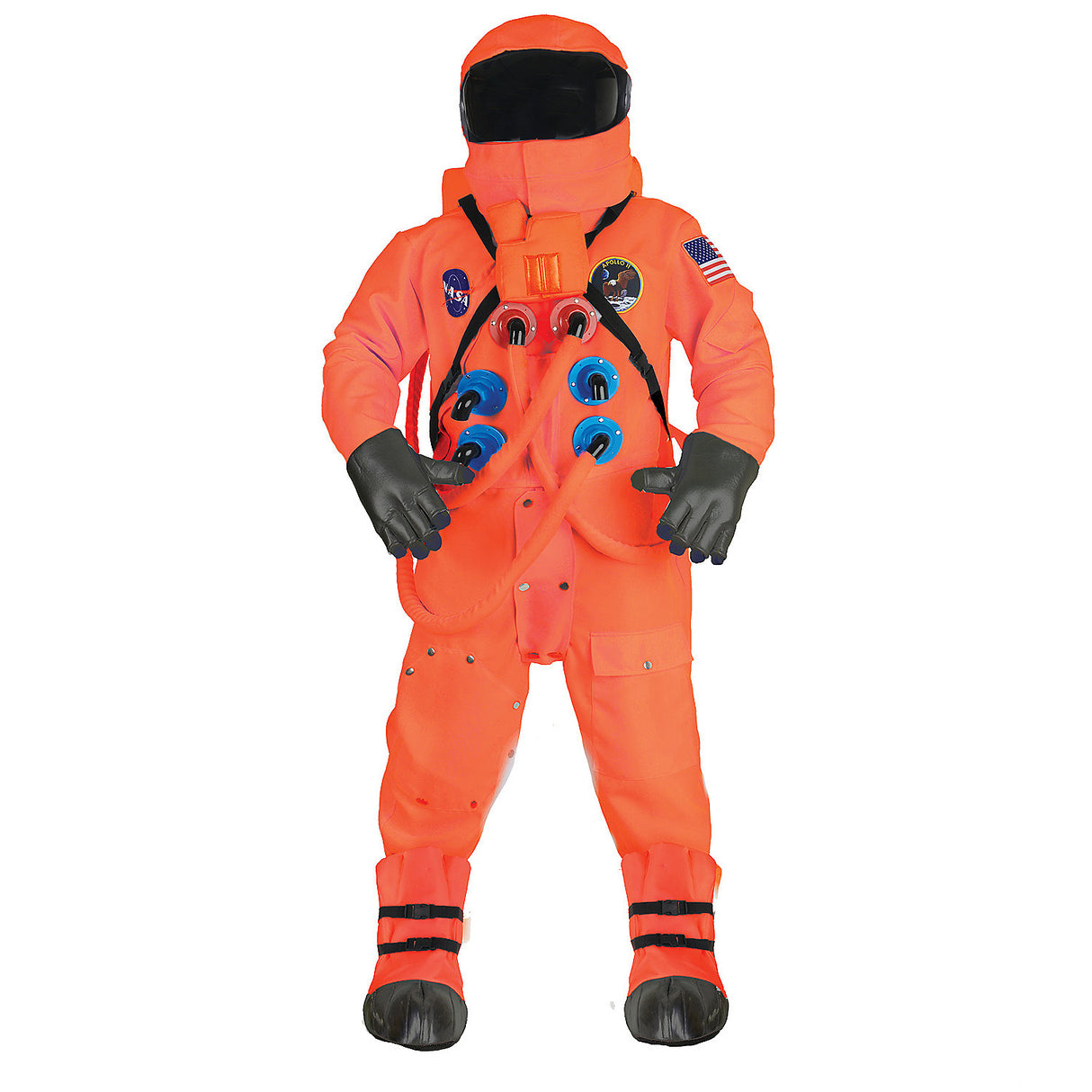 Realistic Astronaut Dlx Suit Orange for Halloween Parties Themed Events and Creative Dress-Up
