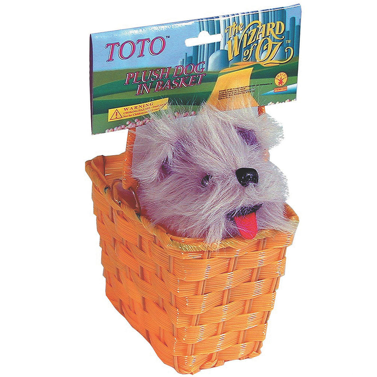 Authentic Wizard Of Oz Toto In Basket for Halloween Parties Costume Events and Themed Celebrations