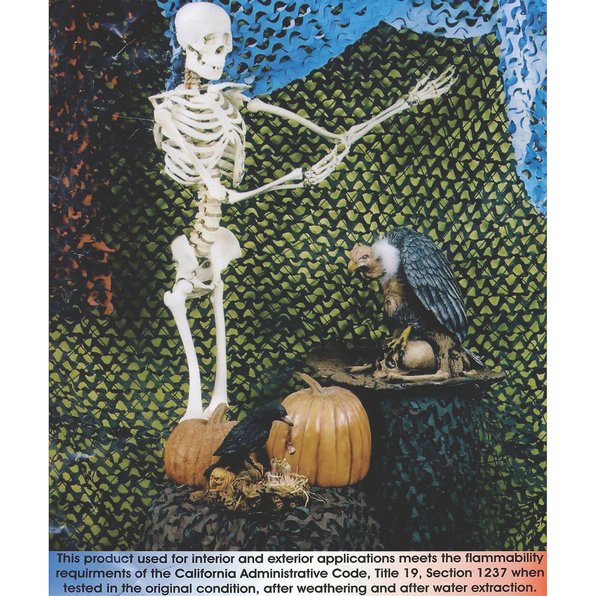 Versatile Netted Camo Decoration for Halloween Displays Military Theme and Outdoor Events