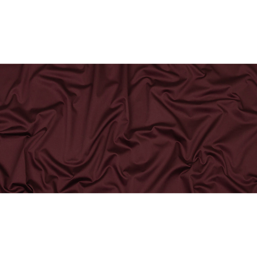 Stretch Cotton Sateen - Burgundy - Mood Exclusive Carlos Collection