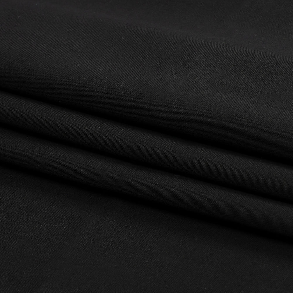 Stretch Cotton Sateen - Black - Mood Exclusive Carlos Collection