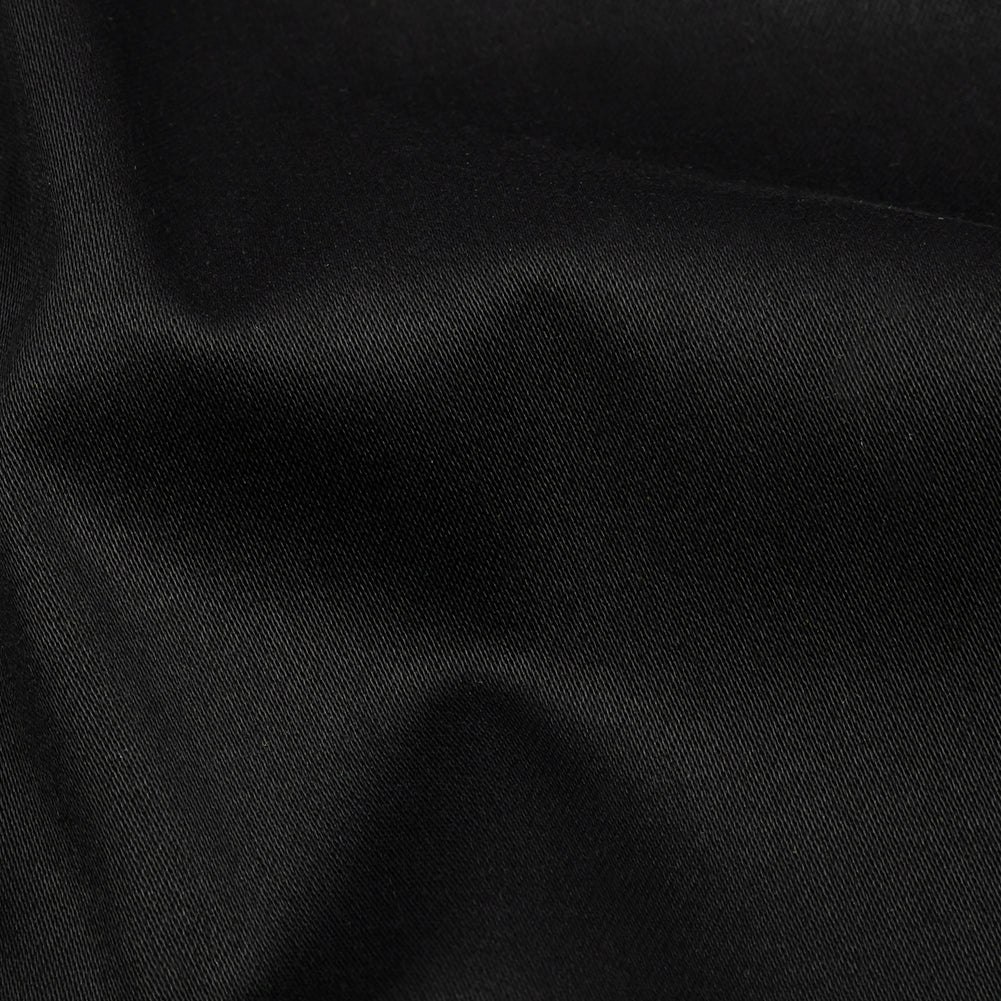 Stretch Cotton Sateen - Black - Mood Exclusive Carlos Collection