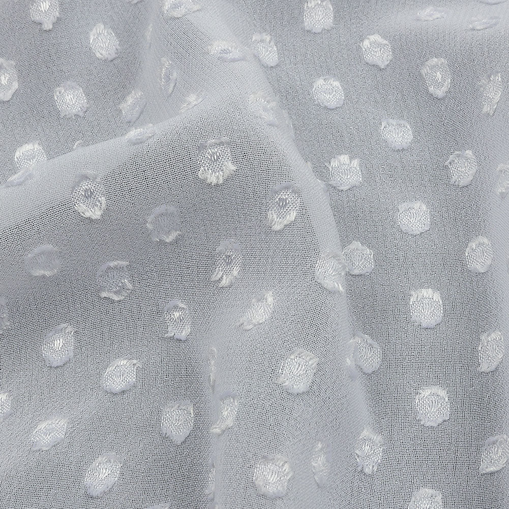 Polyester Swiss Dot - White - Mood Exclusive Annamae Collection