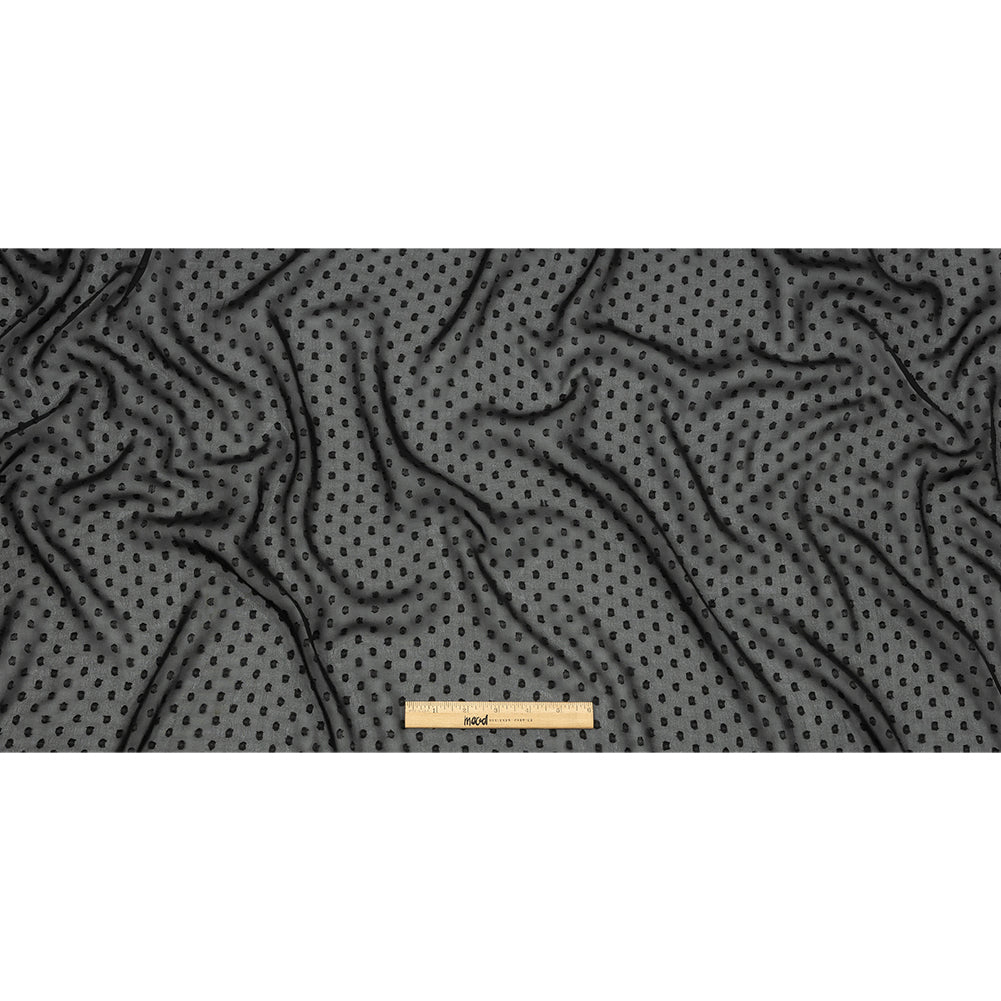 Polyester Swiss Dot - Black - Mood Exclusive Annamae Collection
