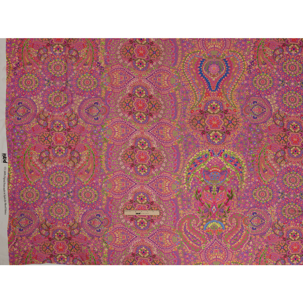 Viscose Georgette - Pink Paisley - Amsterdam Market Print - Mood Exclusive Gisele Collection