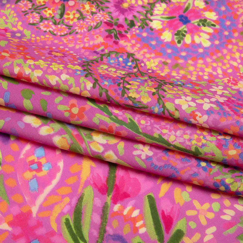 Cotton Voile - Pink Paisley - Amsterdam Market Print - Mood Exclusive Gisele Collection