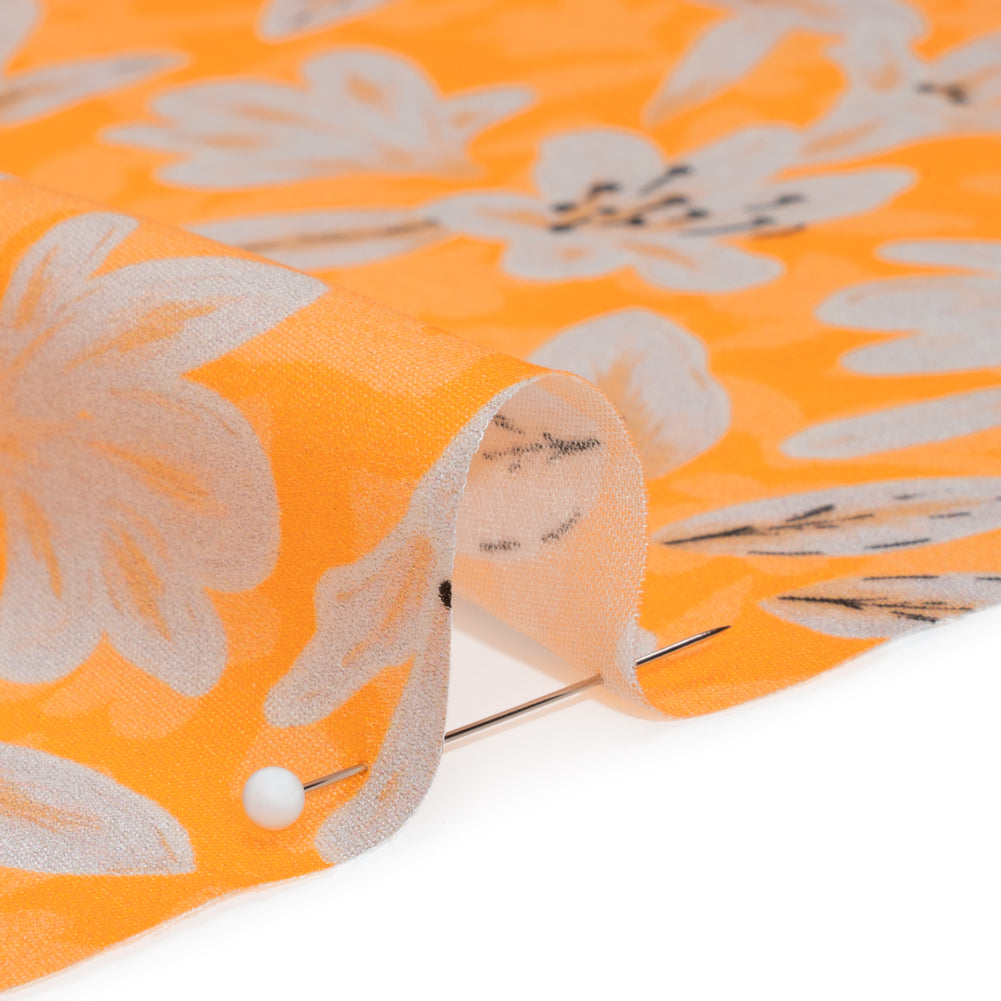 Rayon Challis - Yellow Floral - Daybreak Bloom Print - Mood Exclusive Chariot Collection