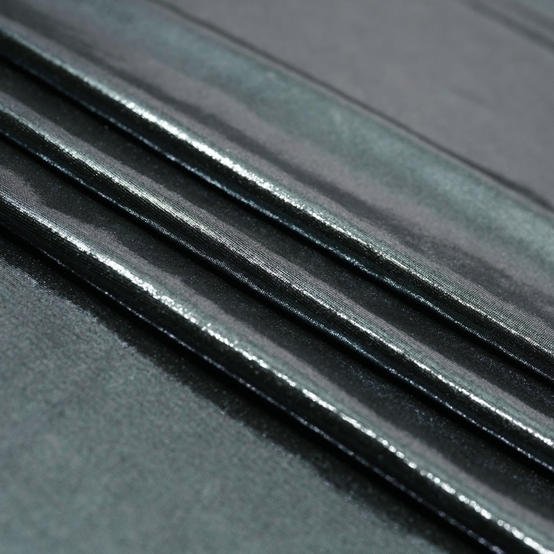 Foiled Spandex Black Metallic
