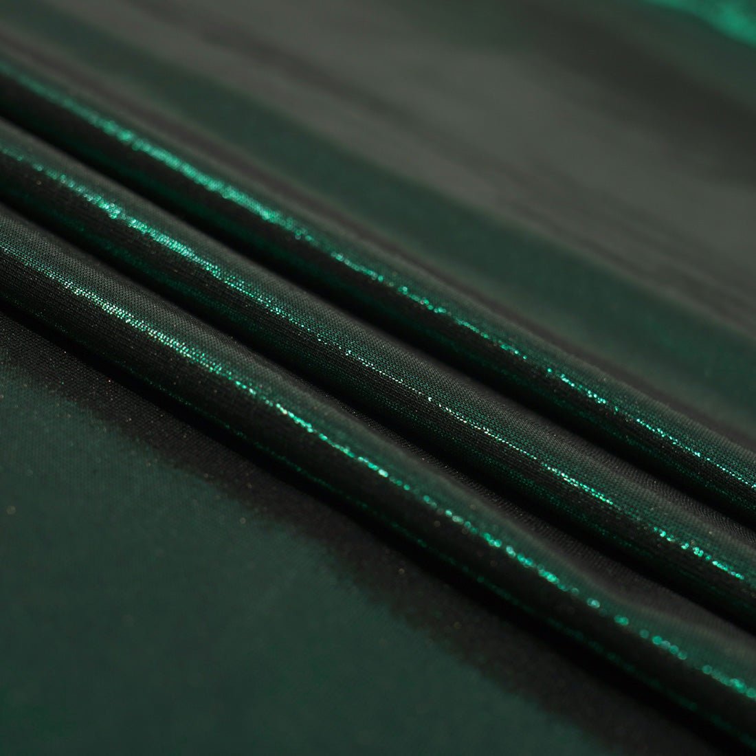 Foiled Spandex Black Metallic