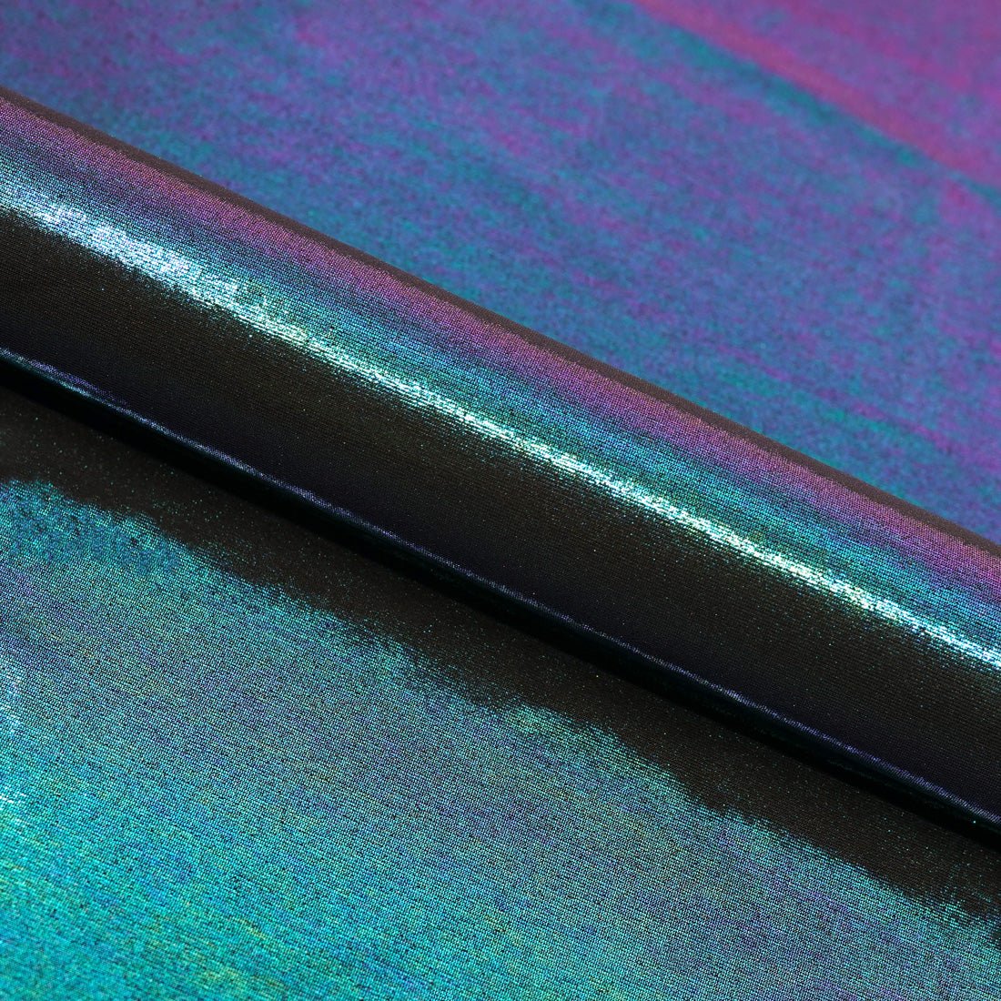 Foiled Spandex Black Metallic