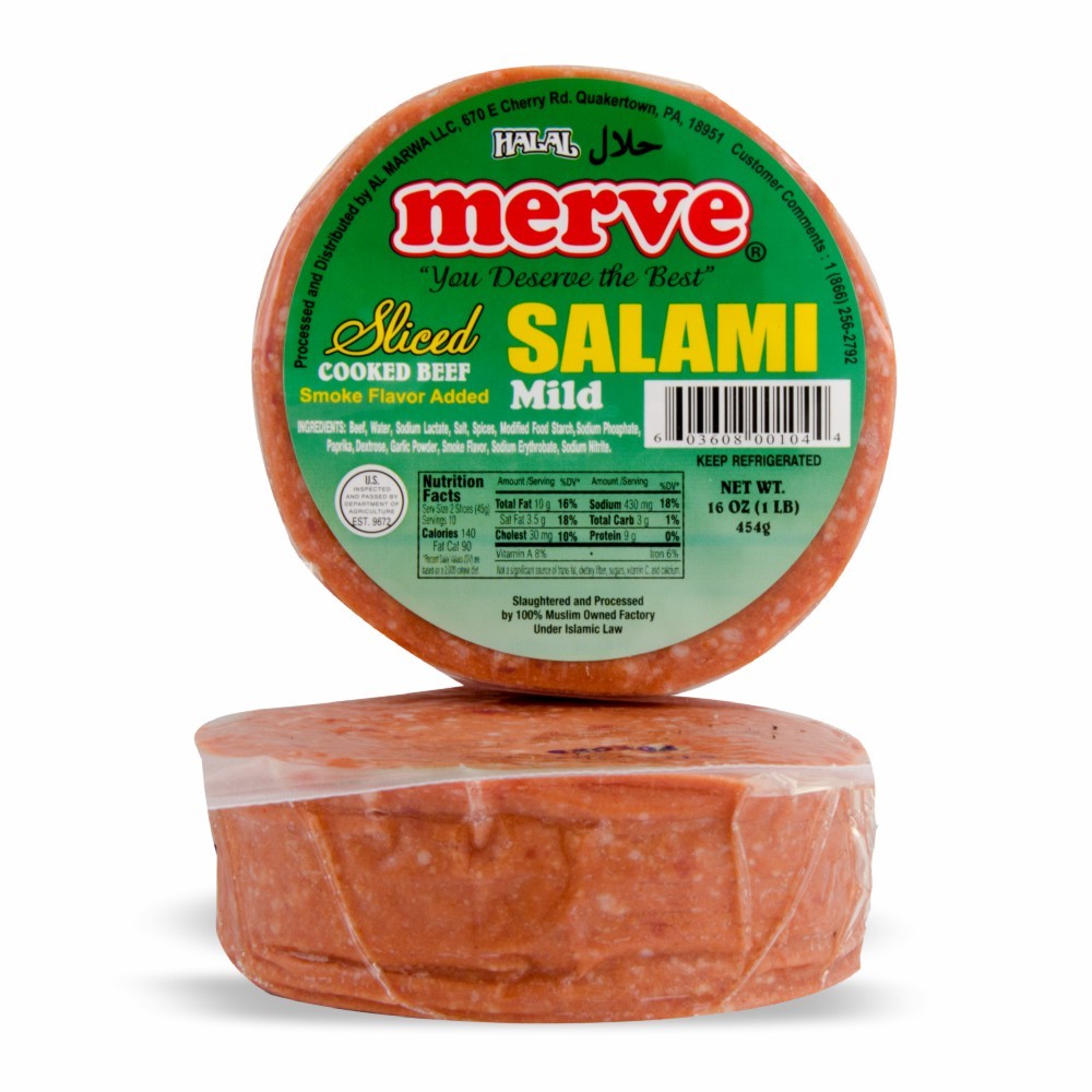 Merve Salami Cooked Beef 1 Lb