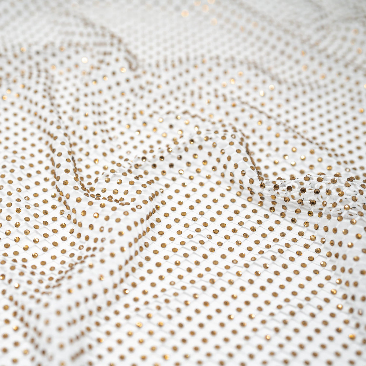 Diamond Fishnet Rhinestone Mesh