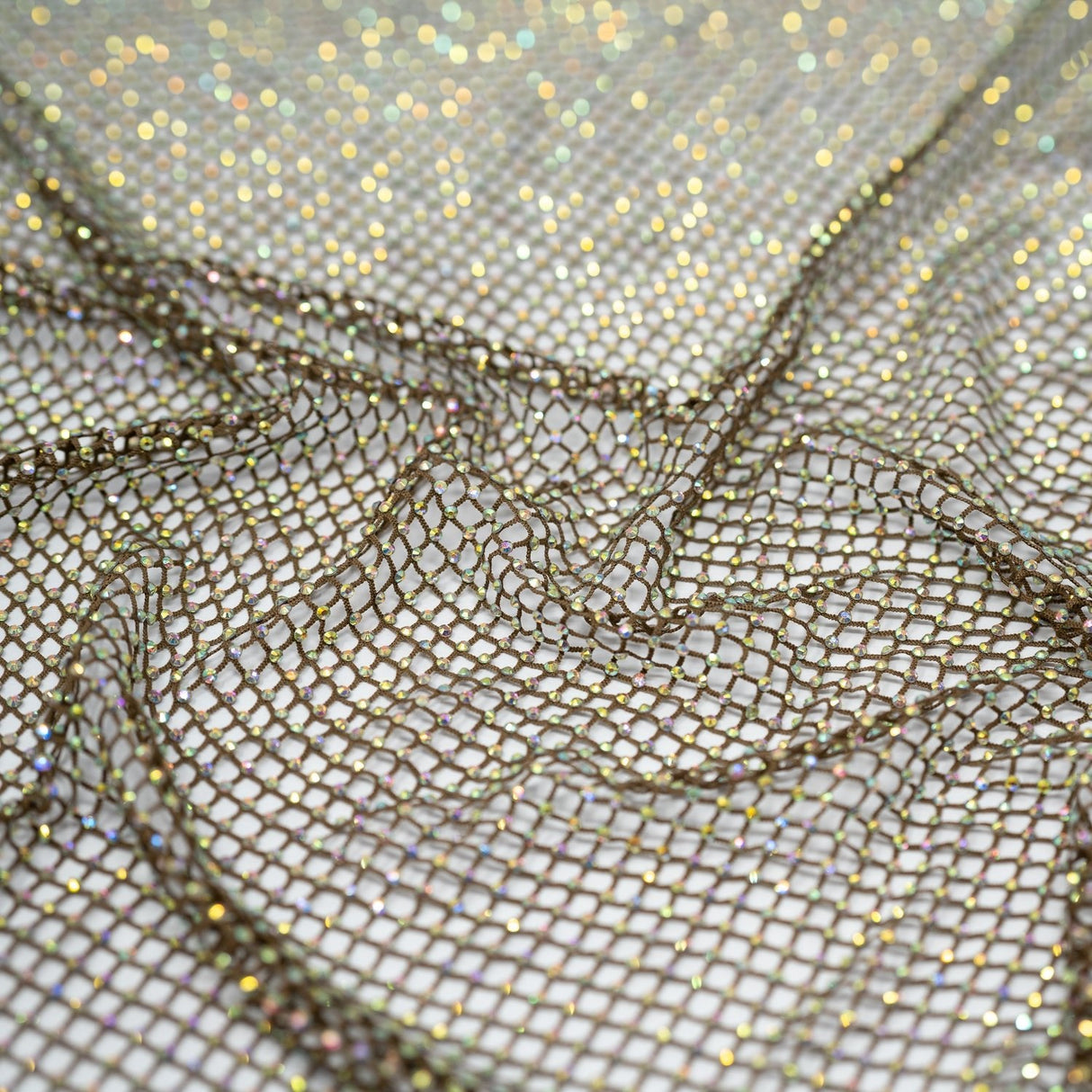Diamond Fishnet Rhinestone Mesh