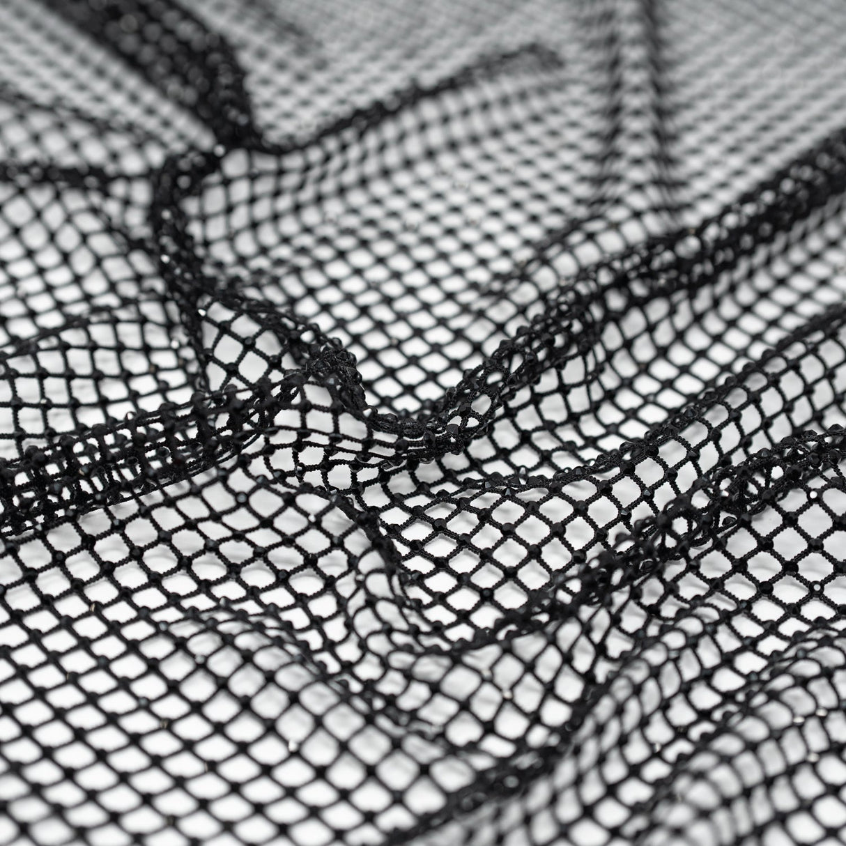 Diamond Fishnet Rhinestone Mesh