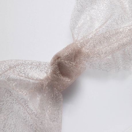 1 Yard Metallic Susumi Tulle Lace Fabric, 58/60" Wide 100% Polyester