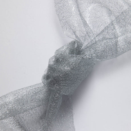 1 Yard Metallic Susumi Tulle Lace Fabric, 58/60" Wide 100% Polyester