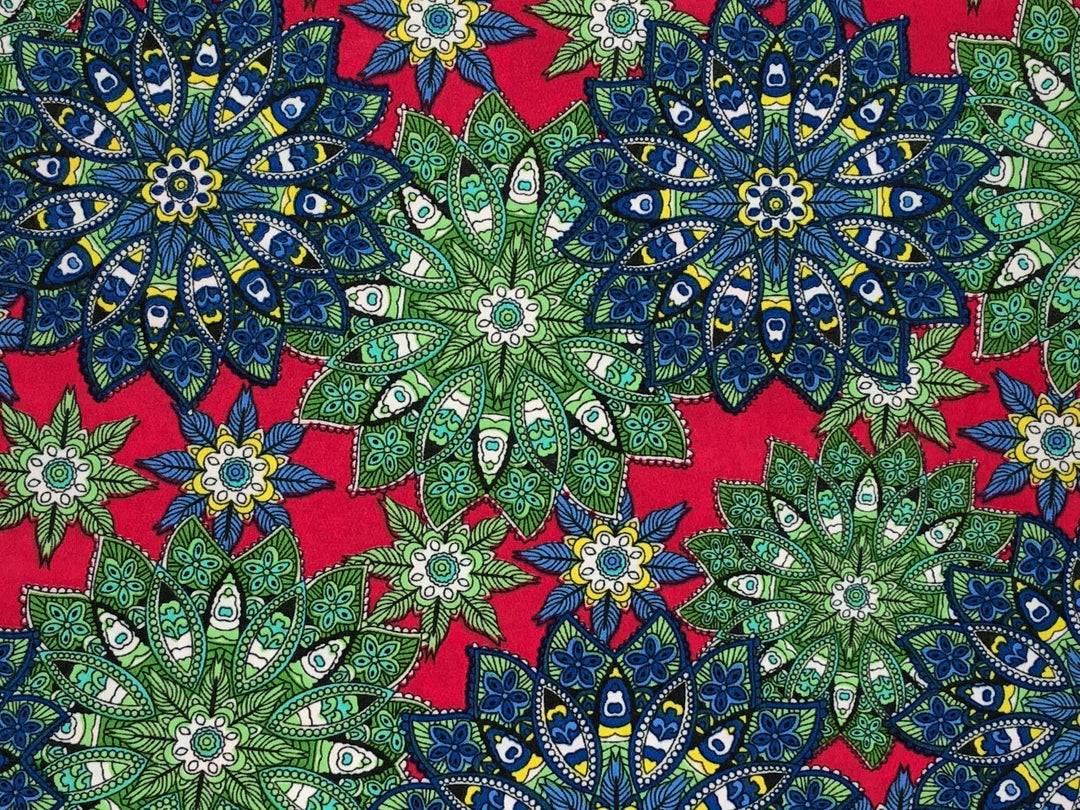 1 Yard ITY Knit Geometric Print Fabric for Fashion and Home Decor 60 Inches Wide