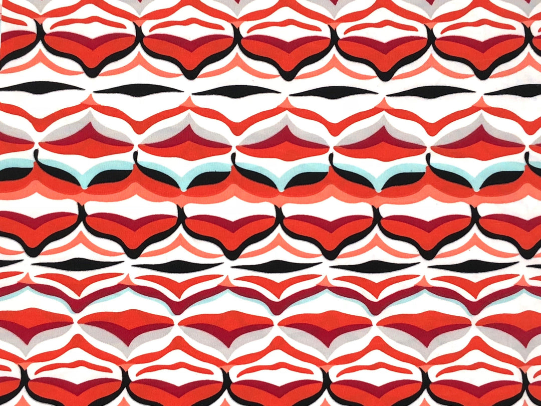 1 Yard ITY Knit Geometric Print Fabric for Garments and Accessories 60 Inches Wide