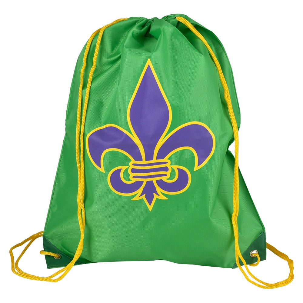 Fleur De Lis Drawstring Backpack 16.5" (1 DZ)