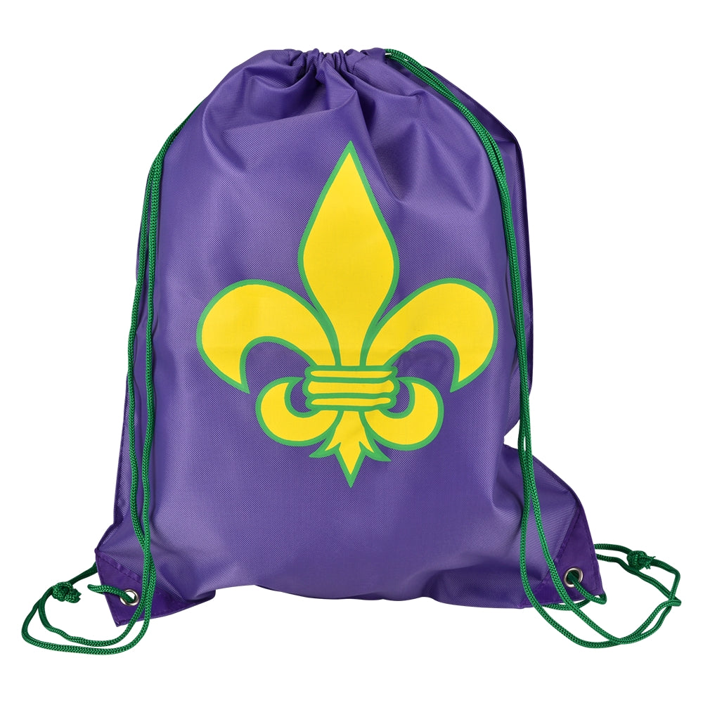 Fleur De Lis Drawstring Backpack 16.5" (1 DZ)