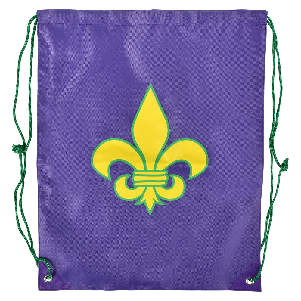Fleur De Lis Drawstring Backpack 16.5" (1 DZ)