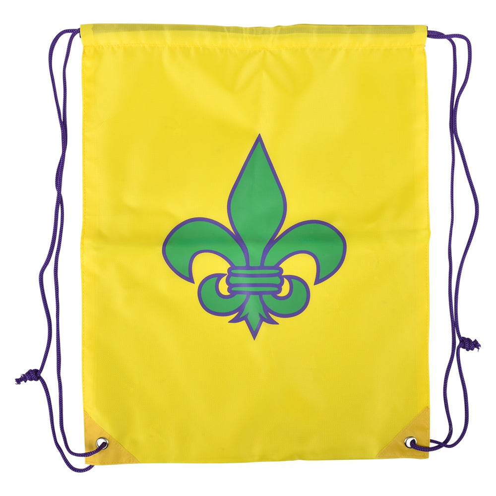 Fleur De Lis Drawstring Backpack 16.5" (1 DZ)