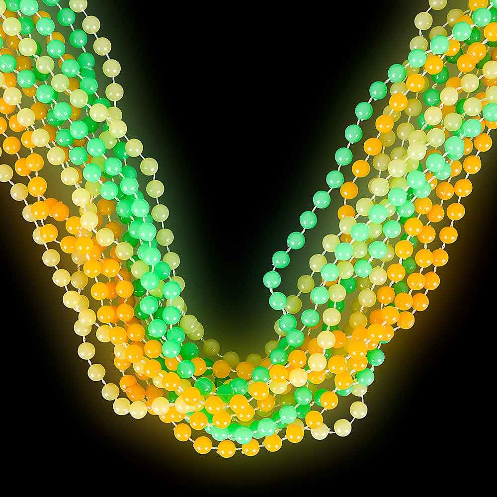 Glow In The Dark Beads Necklace (1 DZ)