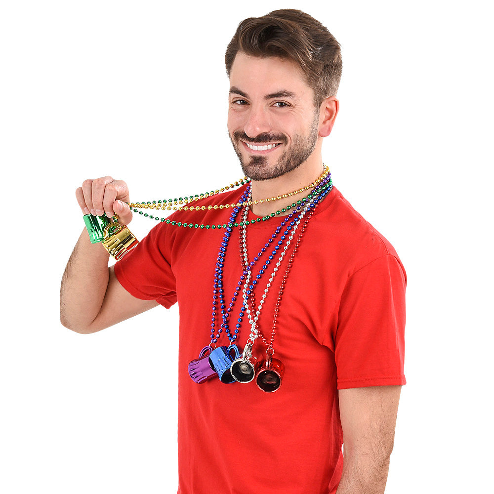 Beer Mug Beads Necklace (1 DZ)