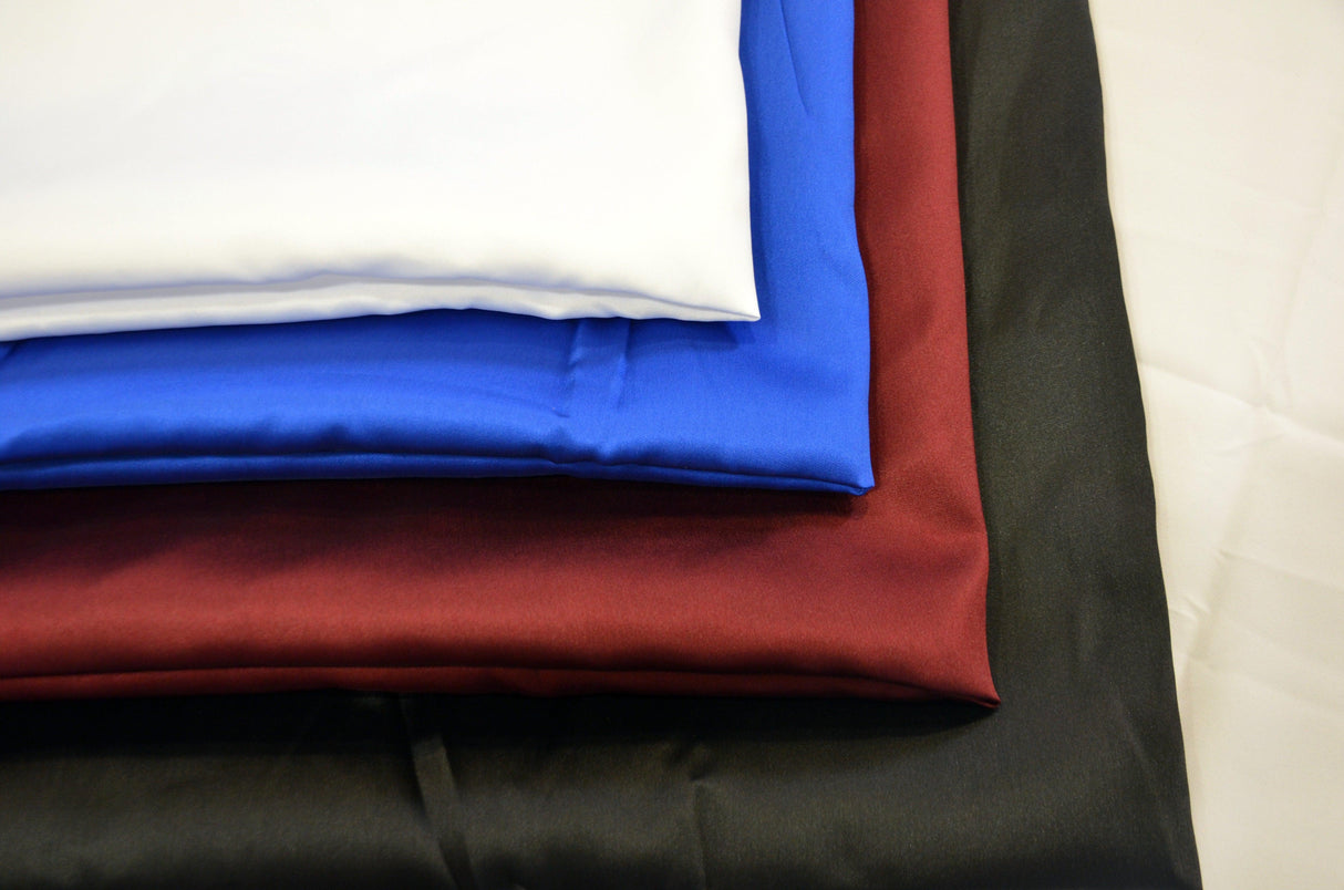 Mikado Satin 100 Percent Polyester Fabric - Twill Satin, Solid, 58/60" Width (1 Yard)