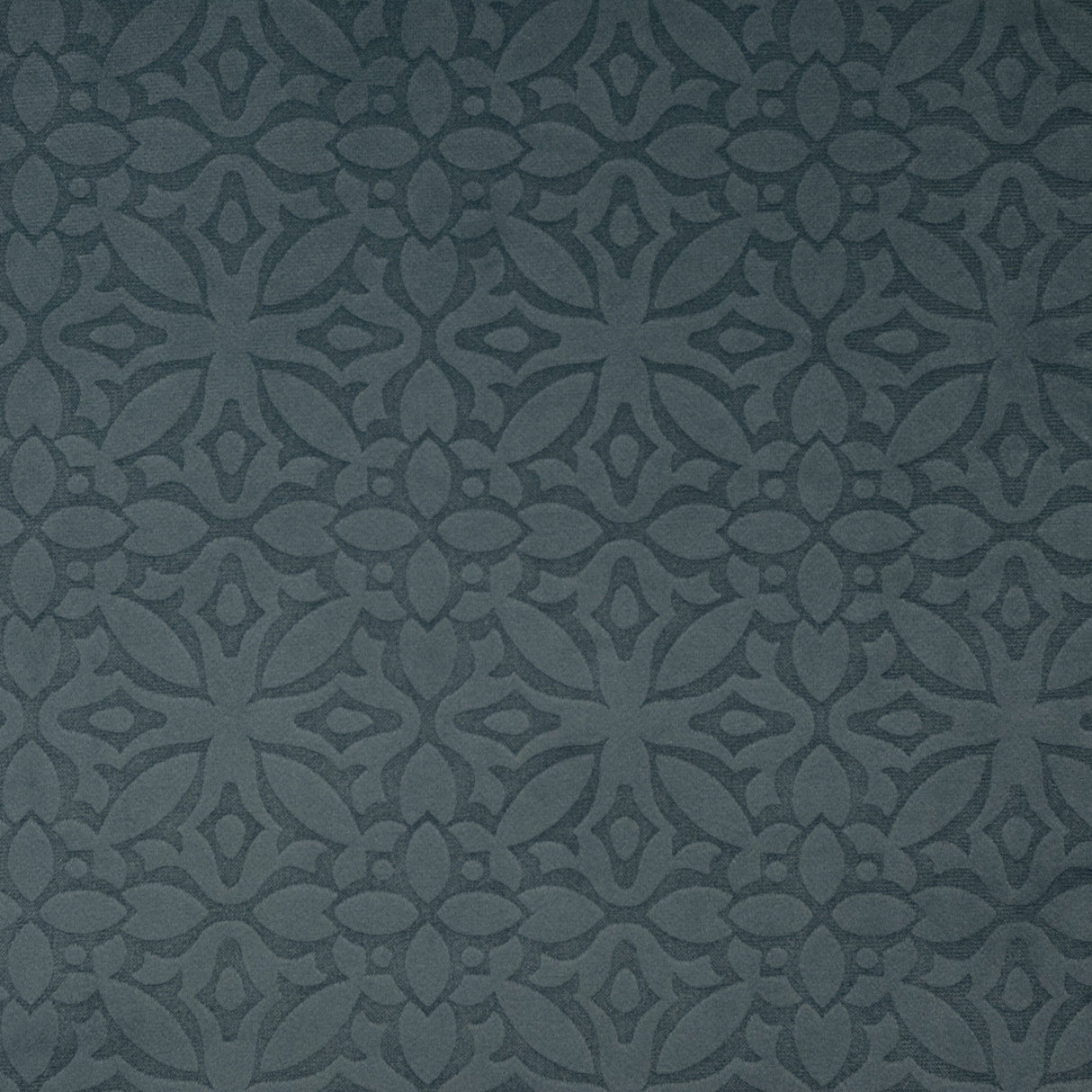 Embossed Velvet Upholstery Fabric Milos Moroccan Tile Pattern