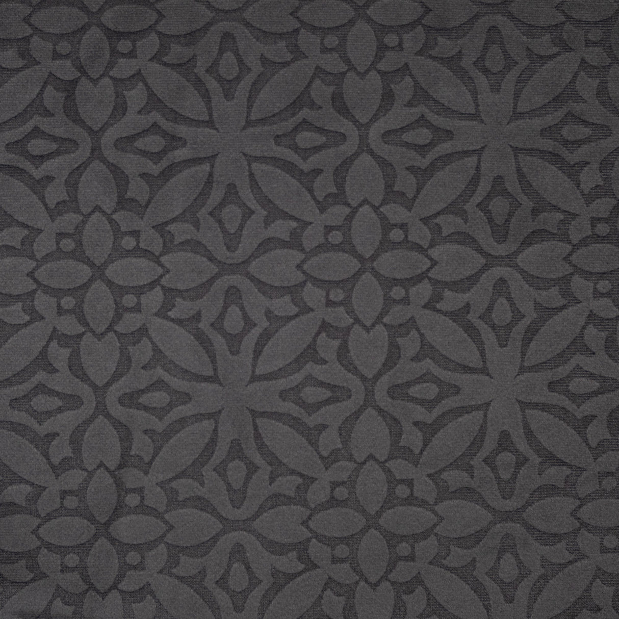 Embossed Velvet Upholstery Fabric Milos Moroccan Tile Pattern