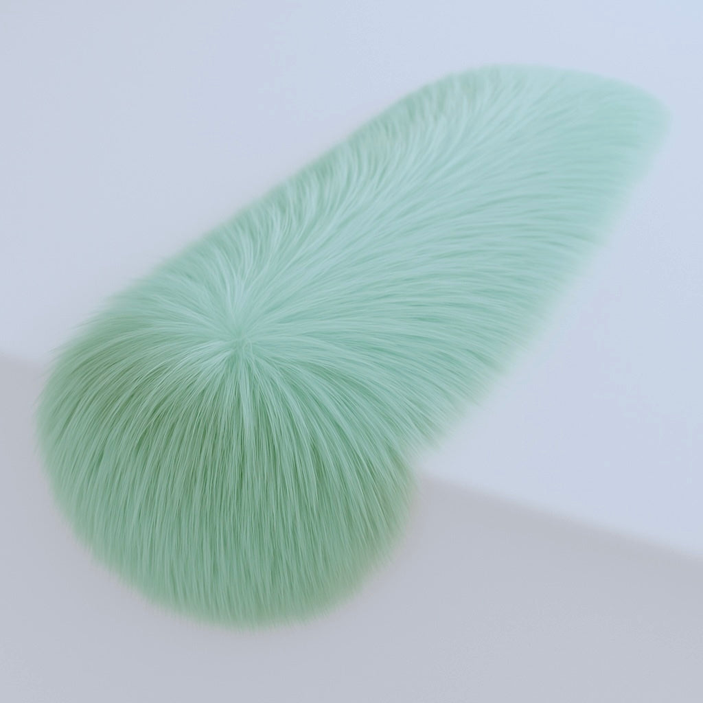 Faux Fur Table Runner Mint