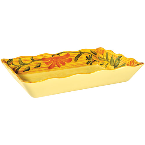 G. E. T. Melamine Tray, Venetian Pattern, 14" x 9.75" x 2.5" Deep - Case Of 6
