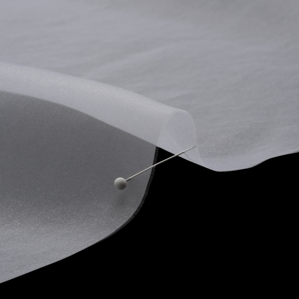 Polyester Organza - Bright White - Luscinia Collection by Mood