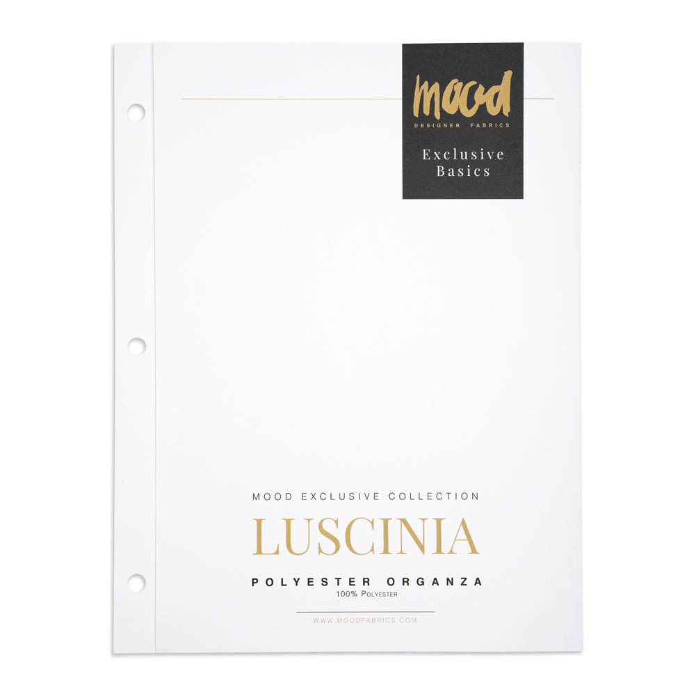 Color Card - Luscinia Premium Polyester Organza Collection - 8.5" x 11", 3-Hole