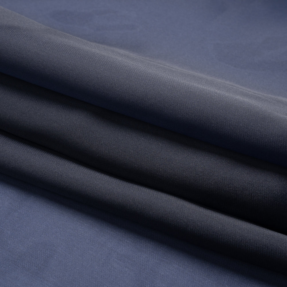 Satin-Faced Polyester Organza - Navy - Ardea Collection by Mood